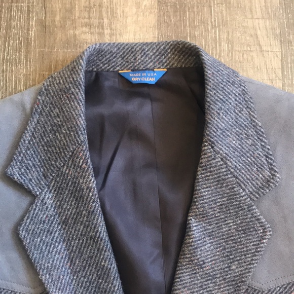 Pendleton Blazer. Blue tweed. Sz 42. Made in USA - Picture 2 of 9